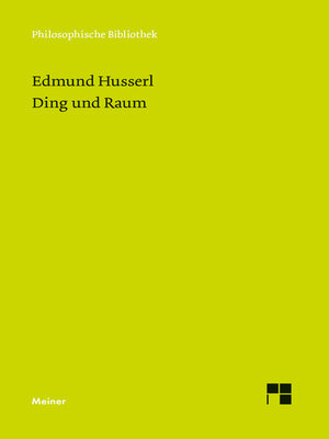 cover image of Ding und Raum